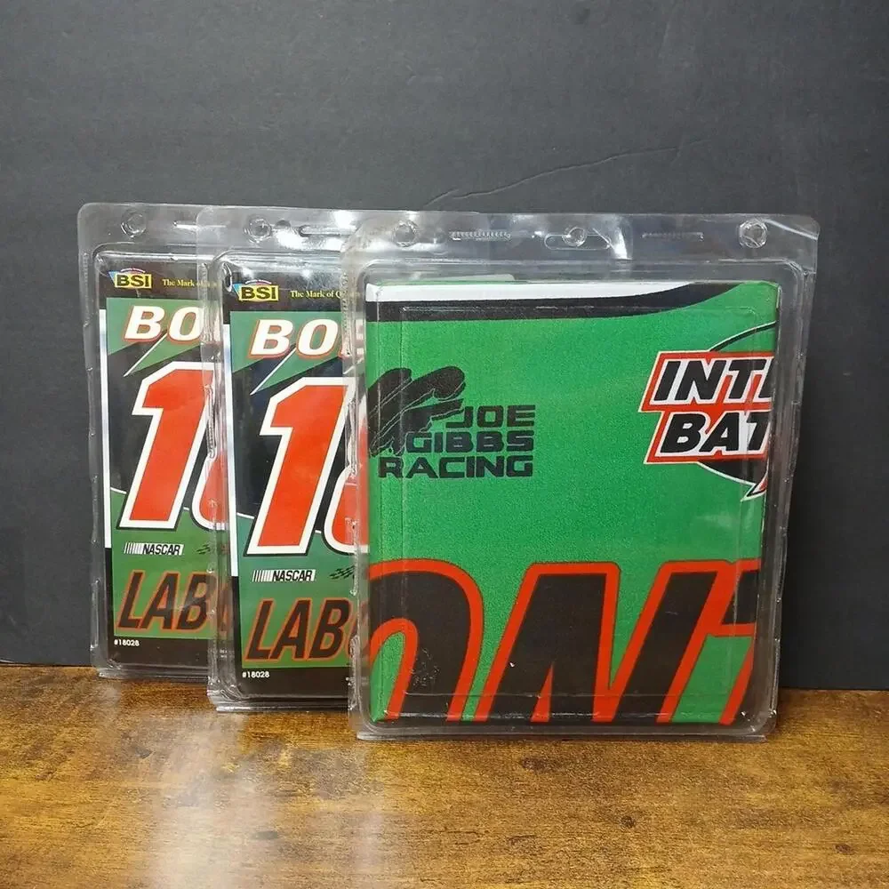Lot of 3 NASCAR #18 BOBBY LABONTE INTERSTATE RACING 2-SIDED BANNERS - 28" x 40" - Picture 2 of 2